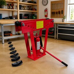 Powerful 16-Ton Hydraulic Pipe Bender with 8 Dies