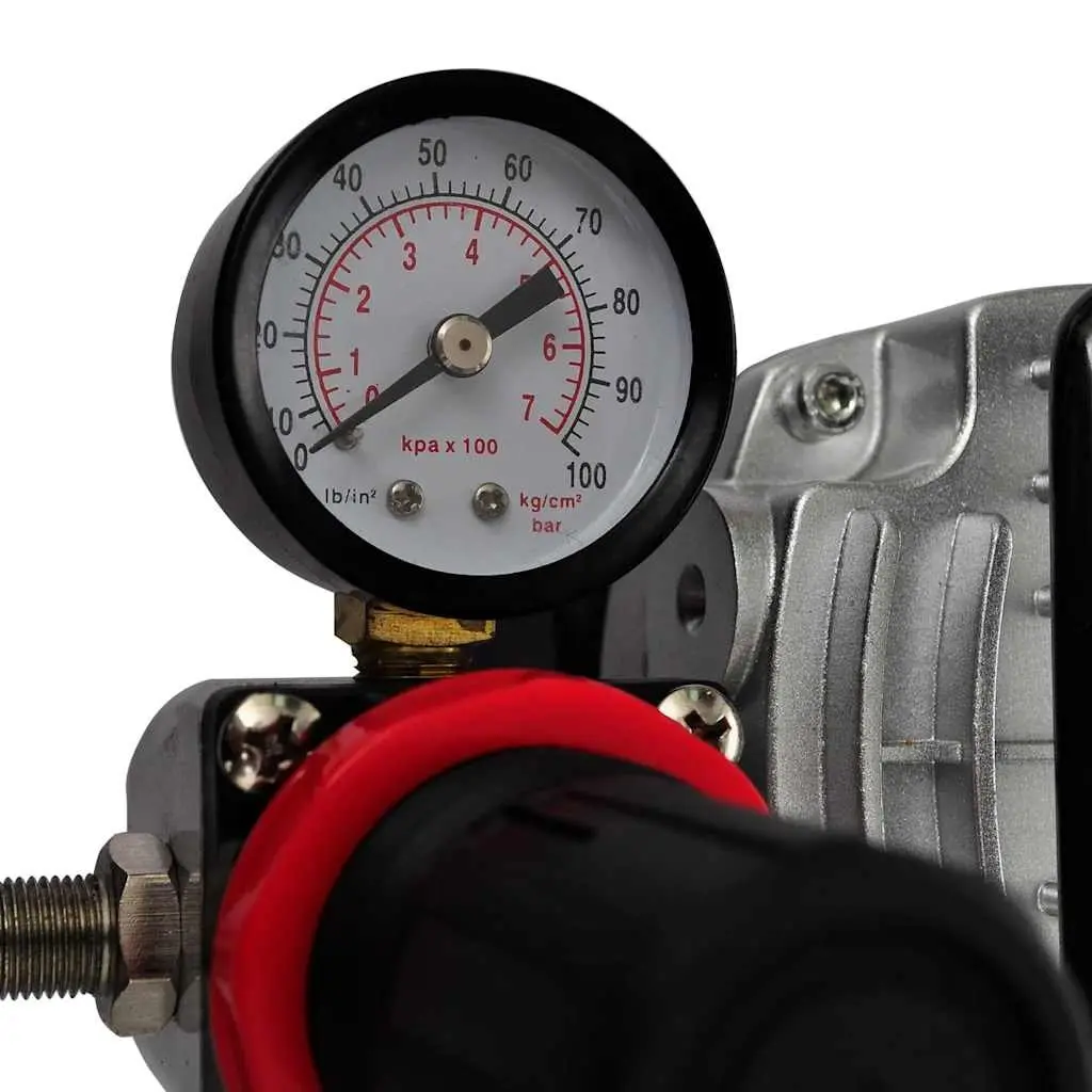 Airbrush Compressor Set Mini Oil-Free Piston Dual Spray Guns Adjustable Air Pressure
