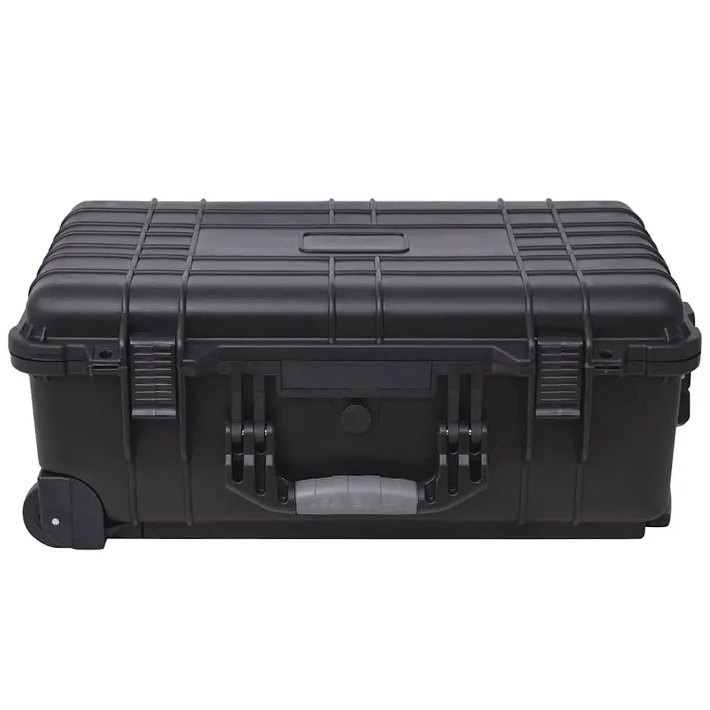 Wheeled Tool Case Black Polypropylene Pick Pluck Foam Interior Watertight Dust-proof Crush-proof