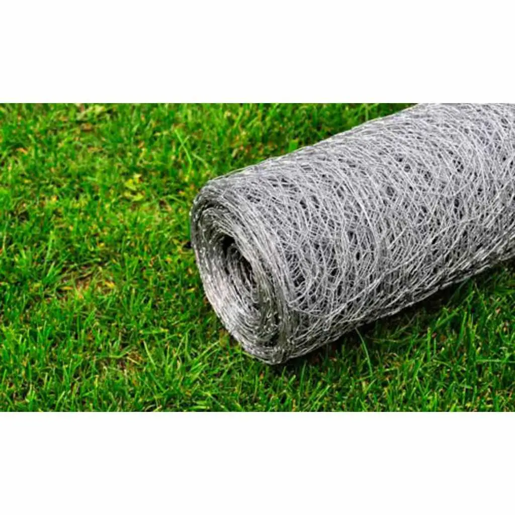 Chicken Wire Fence Galvanised Steel 25x1m Poultry Netting Garden Livestock