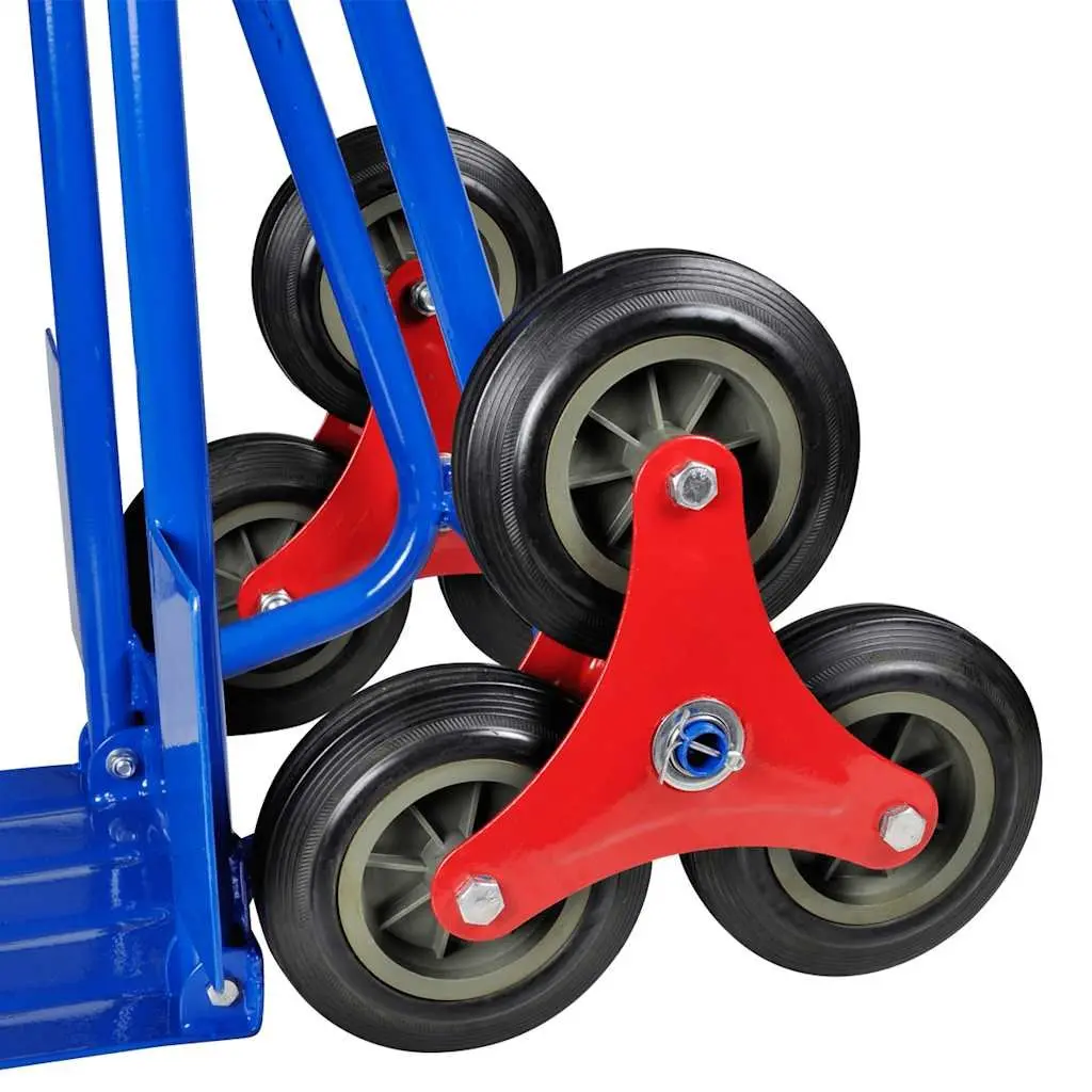 Folding Sack Truck Green Six Wheels Stair Climbing Cargo Dolly Hand Trolley