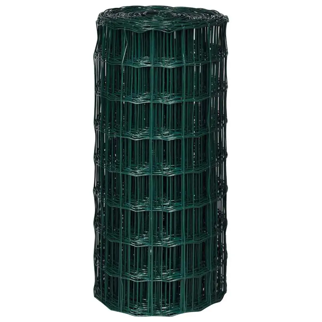 Euro Fence Panel Green 25m Steel Wire Mesh Durable Garden Poultry Farm Fencing