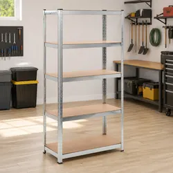 Compact 5-Layer Storage Shelf for Efficient Use