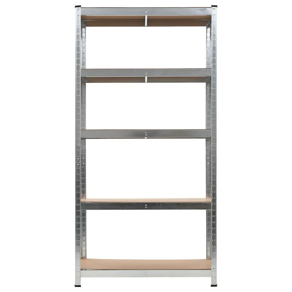 5-Layer Storage Shelf Anthracite Engineered Wood Heavy Duty Steel Frame
