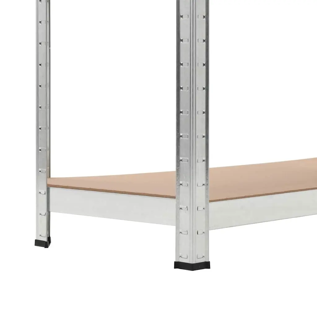 5-Layer Storage Shelf Anthracite Engineered Wood Heavy Duty Steel Frame