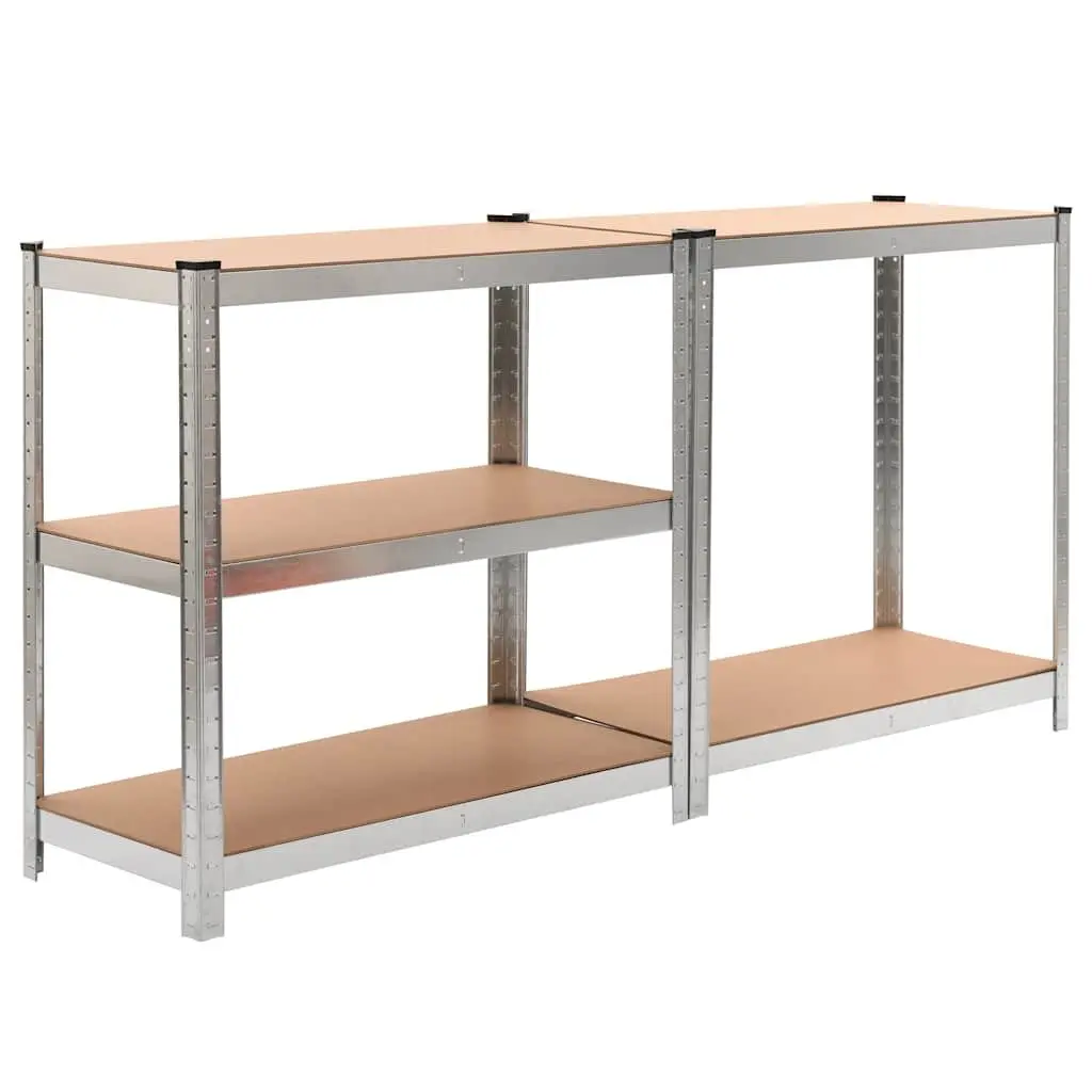 5-Layer Storage Shelf Anthracite Engineered Wood Heavy Duty Steel Frame