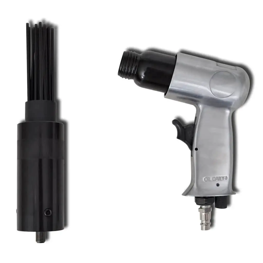 Pneumatic Needle Scaler Pistol Grip Air Tool Rust Removal 19 Needles Surface Preparation