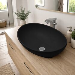 Your New Black Oval Ceramic Sink for a Modern Bathroom