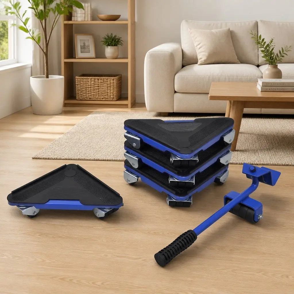 Furniture Transport Lifter Set Red Heavy Duty Wheeled Movers