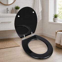 Discover Your New Black Toilet Seat with Soft Close Lid