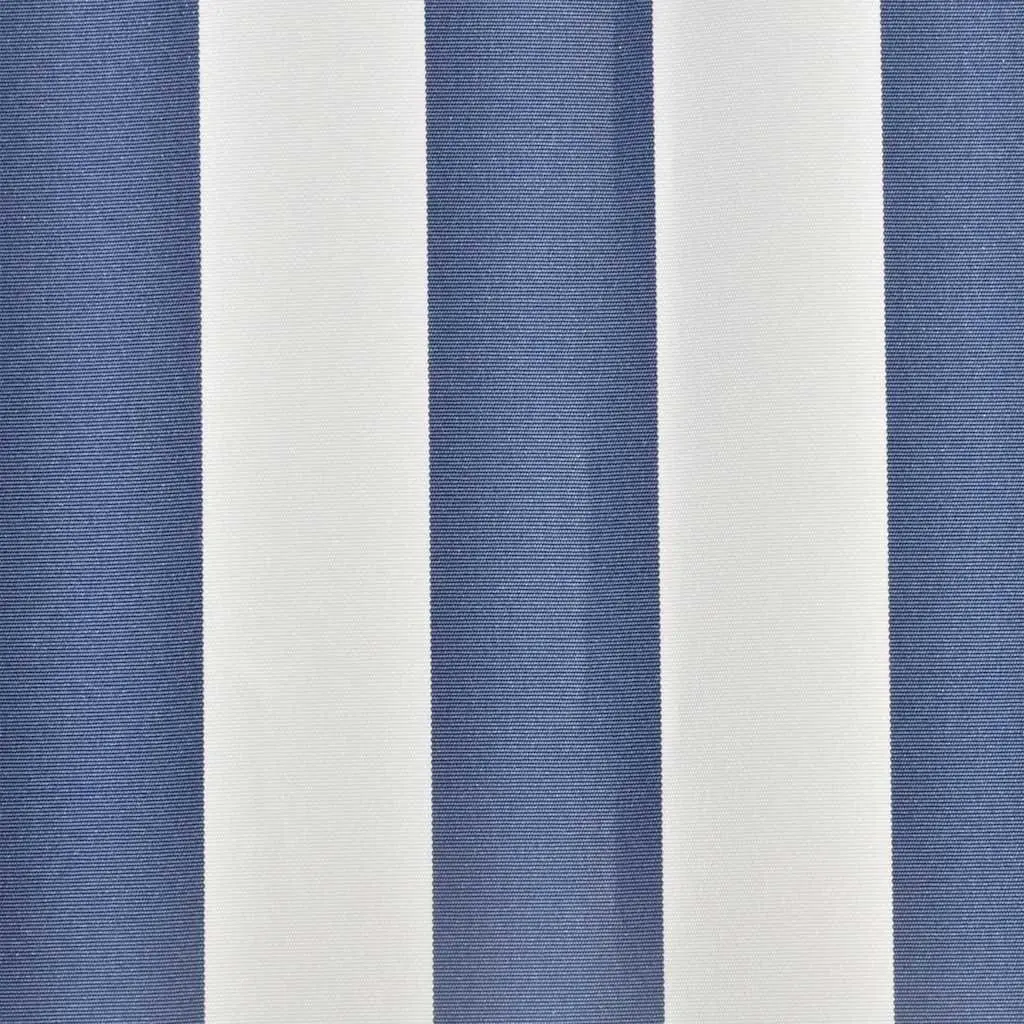 Awning Replacement Fabric Blue White 4x3m UV Resistant Polyester Canvas