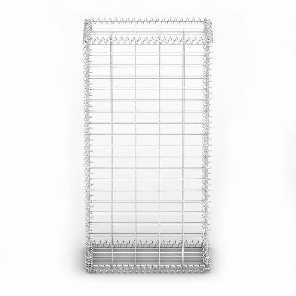 Gabion Basket with Lids Galvanised Steel Wire Mesh Retaining Wall Garden Fencing