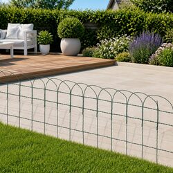Garden Border Fence Outdoor Edging Yard Lawn Protection Wire Barrier 25m Green