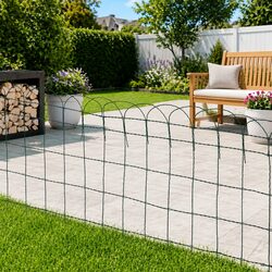 Your Perfect Garden Border Fence: 10m Long, Green Design