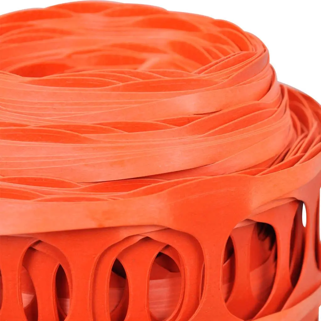 Temporary Fencing Orange 50m HDPE Flexible Durable Construction Barrier