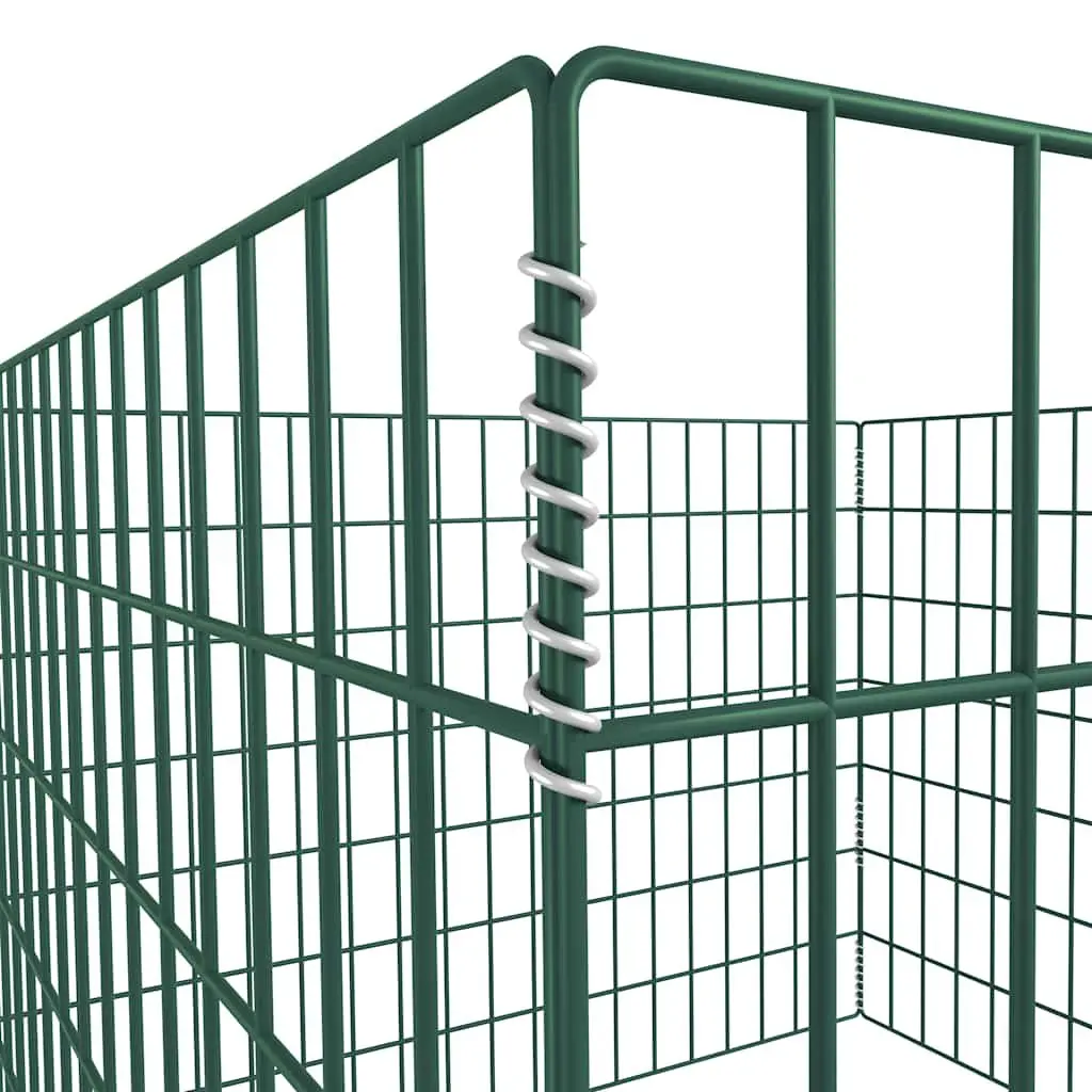 Garden Composter Green 100x100x70cm Lightweight Powder-coated Outdoor Waste Bin