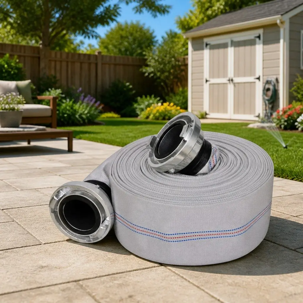 Fire Hose 30m 3 Inch Storz Couplings Weather Resistant Lightweight Portable