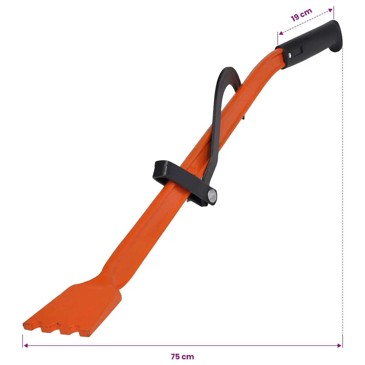 Tree Lifter Wedge Tool Red Ergonomic Handle Wood Cutting Stacking Fire