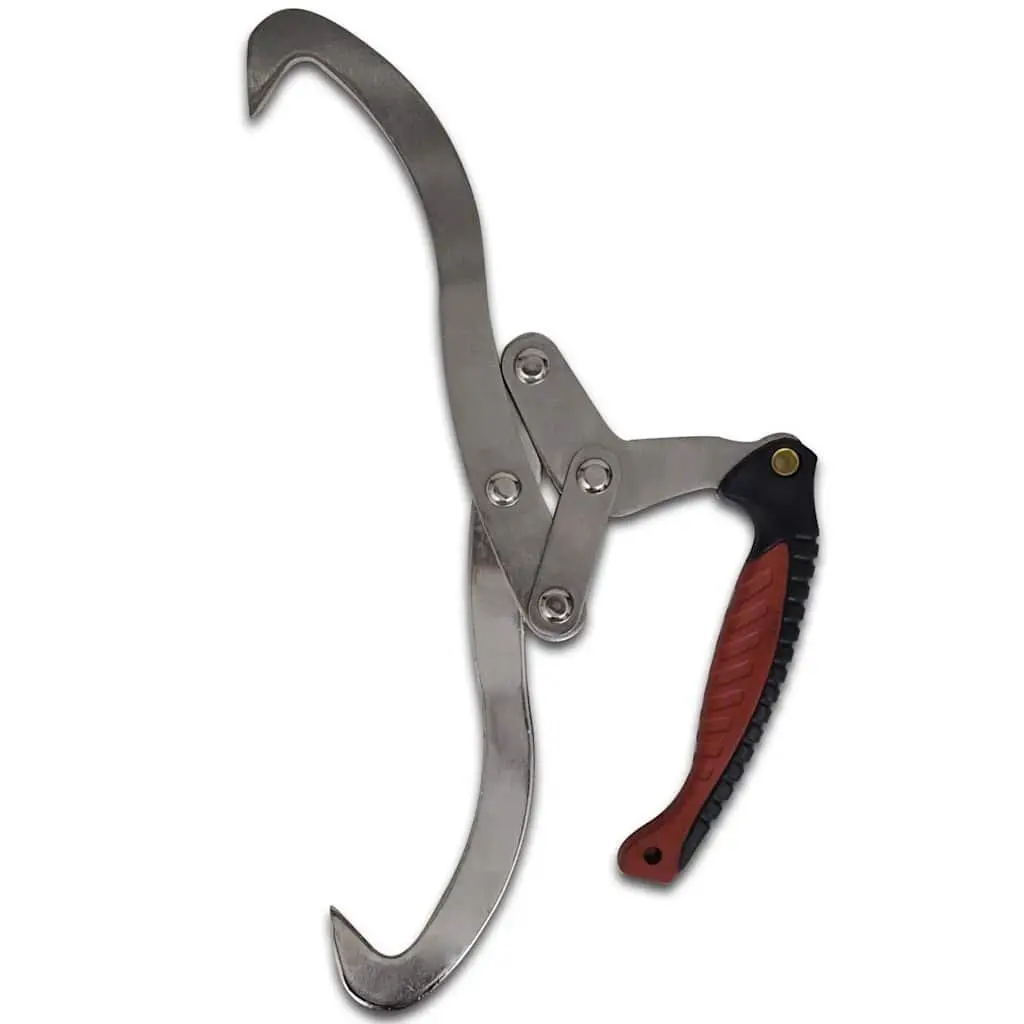 Log Tongs Black Ergonomic Handle Lifting Tool 2 Piece Set