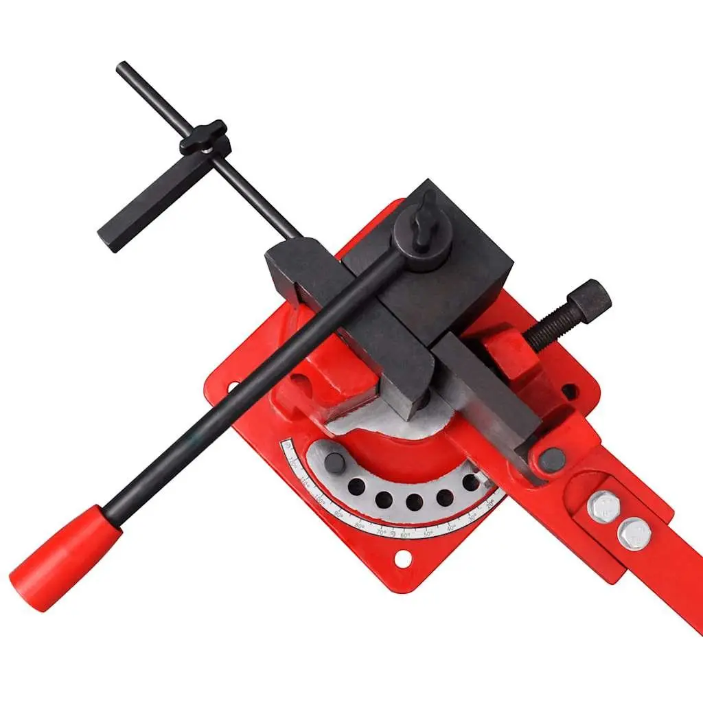 Manual Steel Pipe Bending Machine Universal Round Flat Angle Square Cold Hot 120 Degrees Workbench Mounted