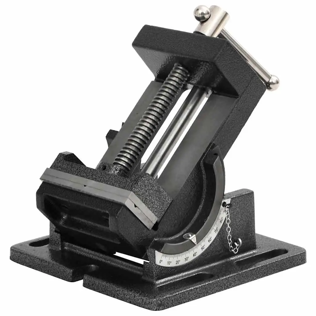 110mm Manual Tilting Drill Press Vice for Precision