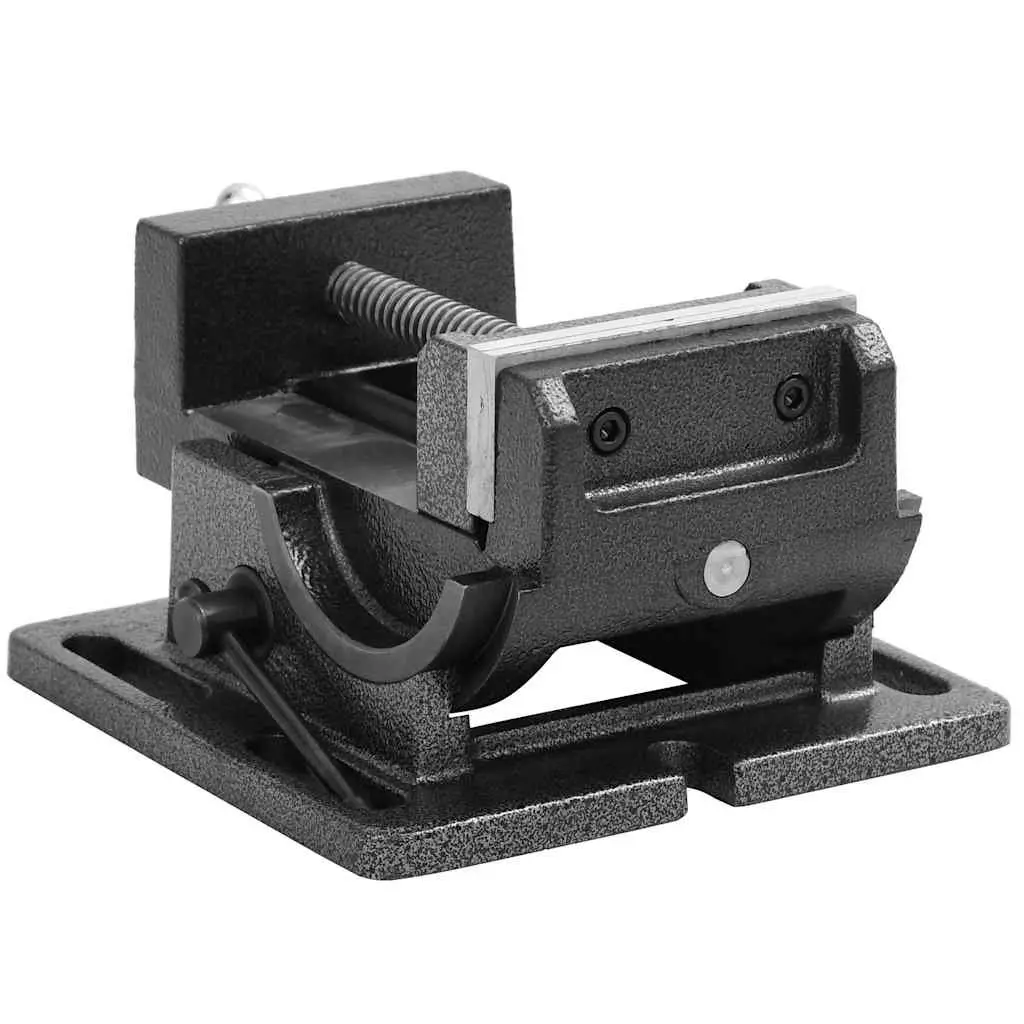 110mm Manual Tilting Drill Press Vice for Precision