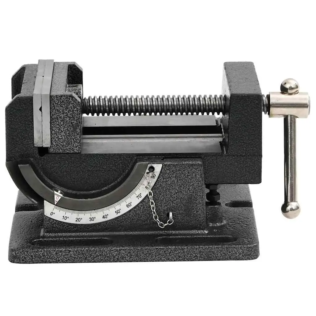 110mm Manual Tilting Drill Press Vice for Precision