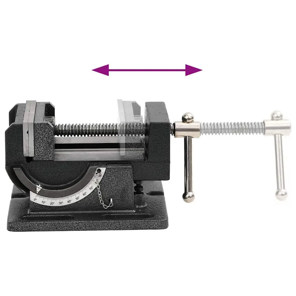 110mm Manual Tilting Drill Press Vice for Precision