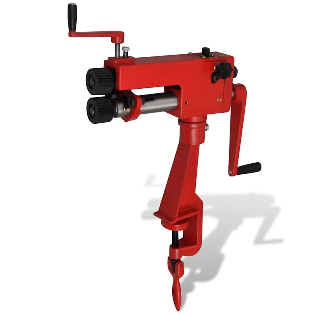 Manual Tube Beading Machine Cast Iron Workshop Garage Portable Bender Tool