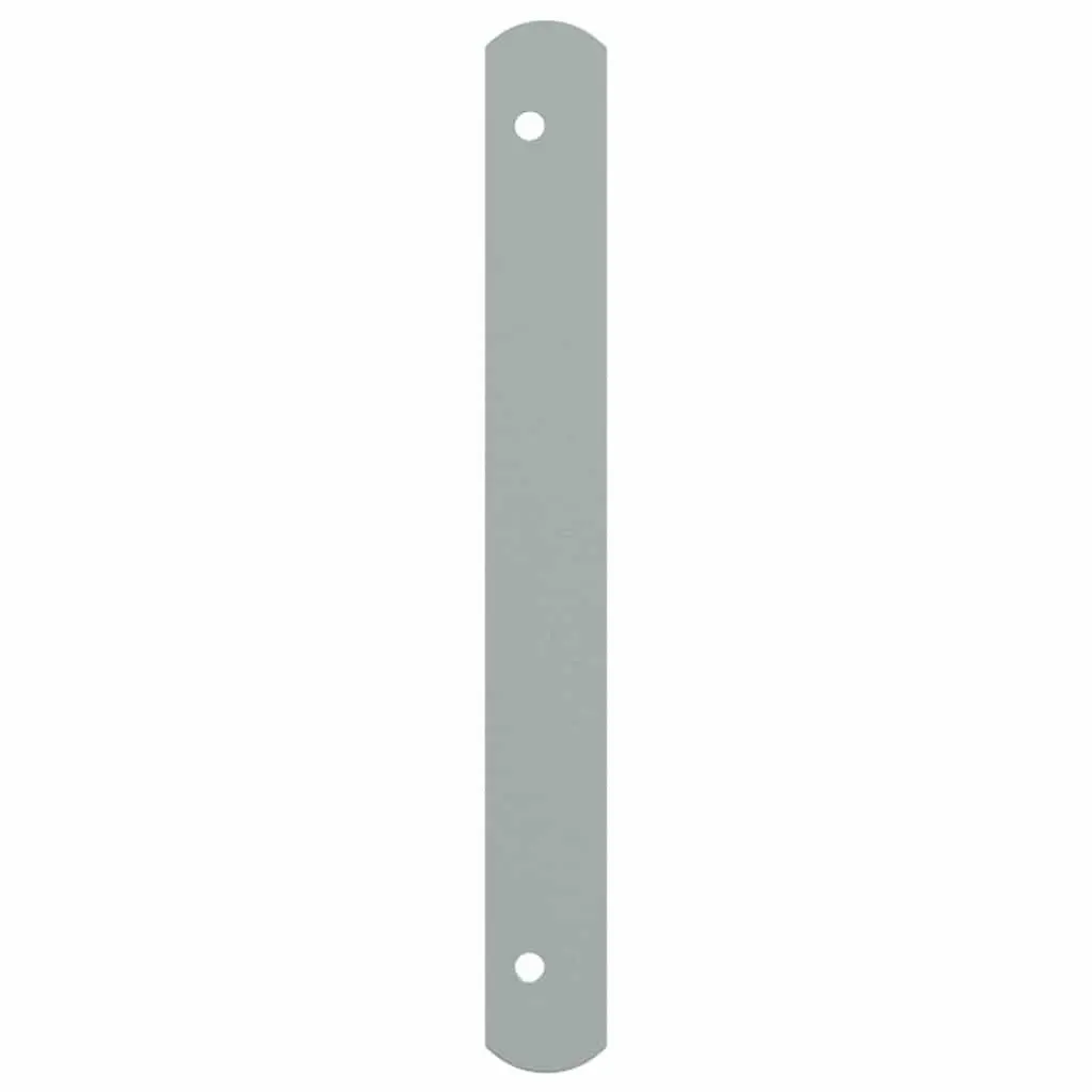 Security Grille Silver 700-1050 mm Adjustable Width Solid Galvanised Steel 2 Crossbars