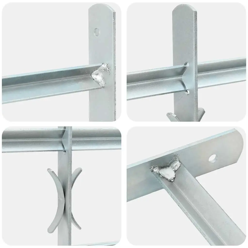 Silver Adjustable Security Grille for Windows
