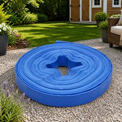 Flat Hose 25 m 1" PVC Water Pump Installation Garden Plumbing