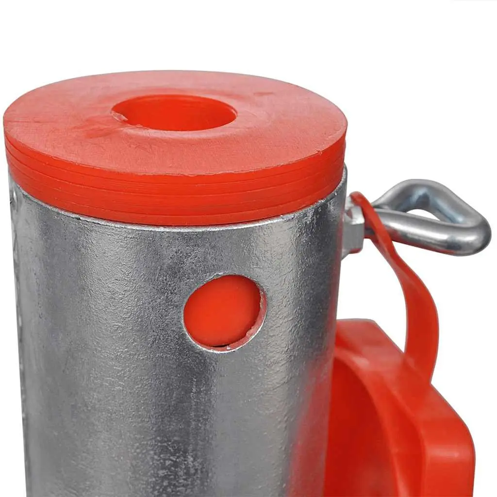 Outdoor Umbrella Stand Silver 55cm Galvanised Steel Soil Insert