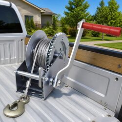 Hand Winch with 10 m Cable for Lifting