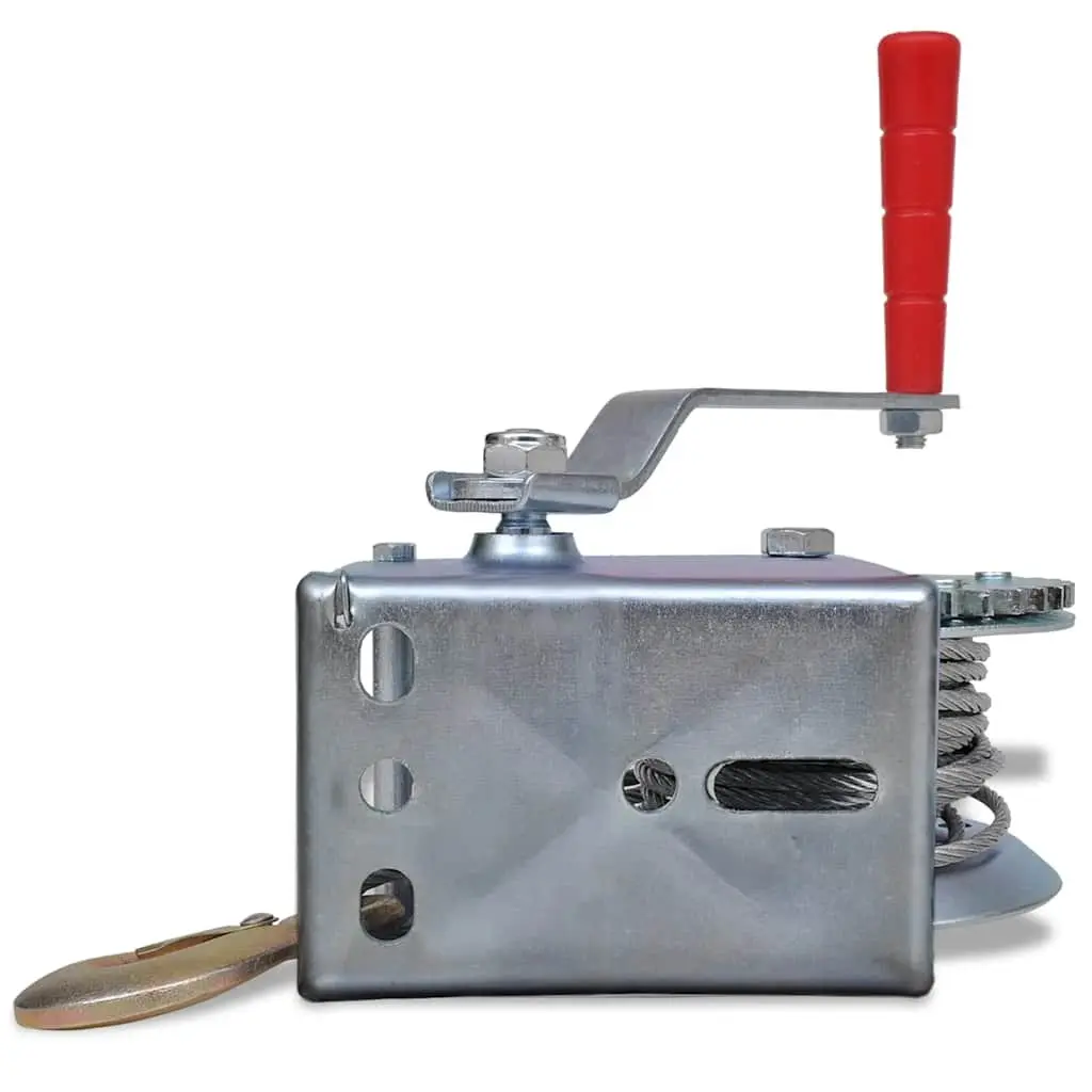 Hand Winch Iron 10m 540kg Heavy Duty Pulling Cable for Trailer Truck Hoist Lifter Tool