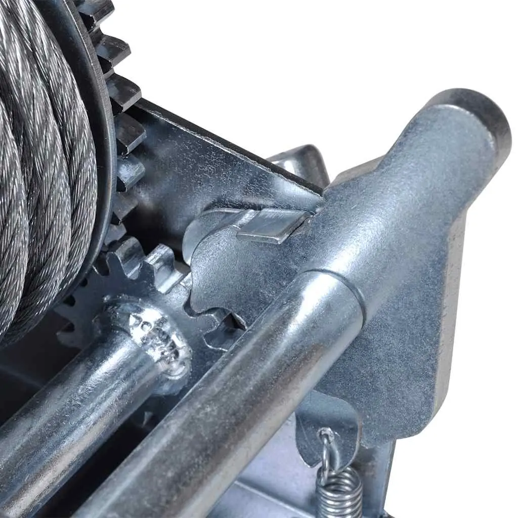 Hand Winch Iron 10m 540kg Heavy Duty Pulling Cable for Trailer Truck Hoist Lifter Tool