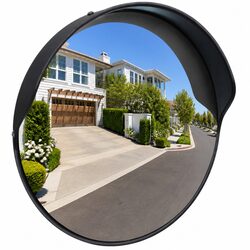 Compact 30cm Convex Traffic Mirror for Outdoor Use