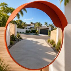 Compact and Strong 45cm Convex Traffic Mirror