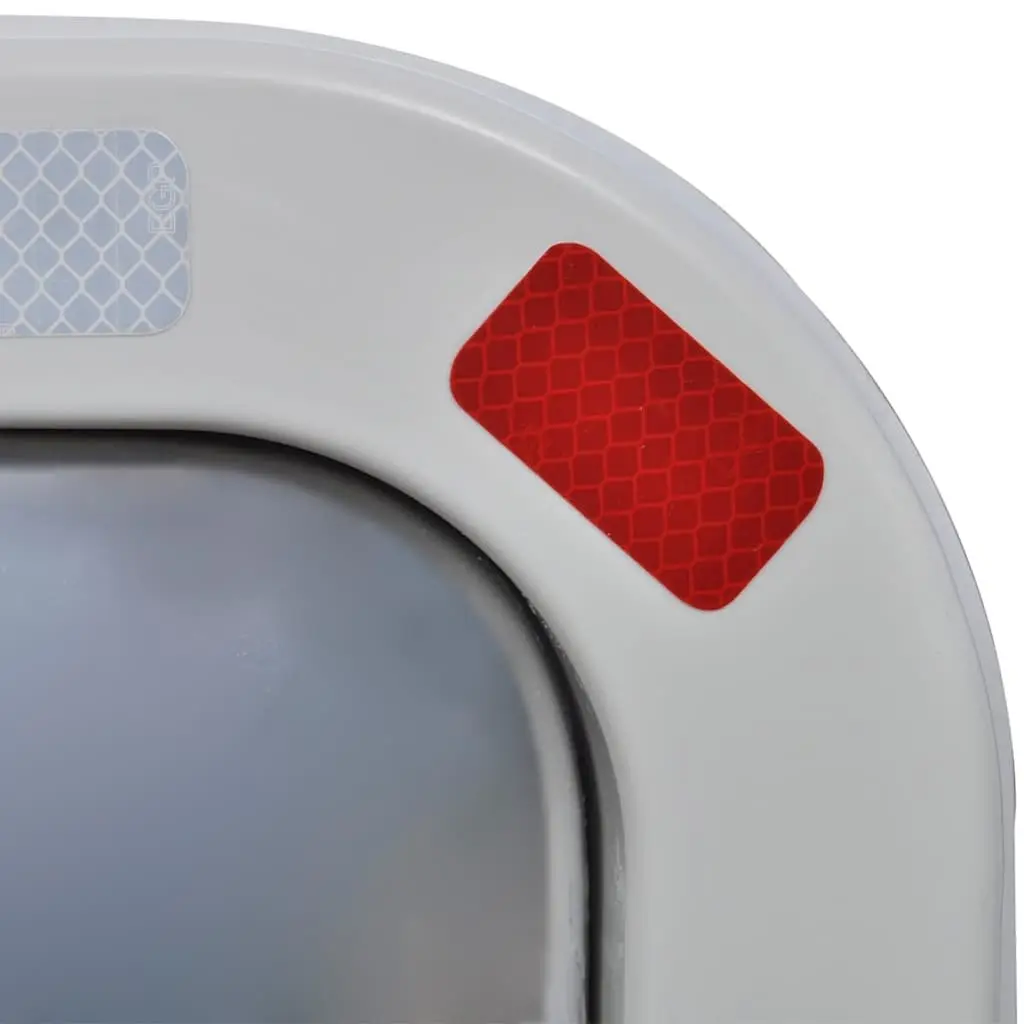 Convex Traffic Mirror Rectangular 60 x 80 cm Shatter-proof Outdoor Road Safety Reflector