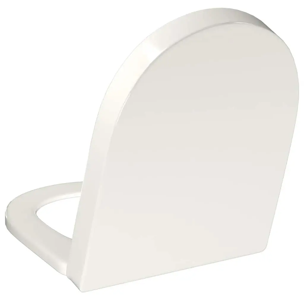 Toilet Seat White Square Soft-close Quick-release Standard