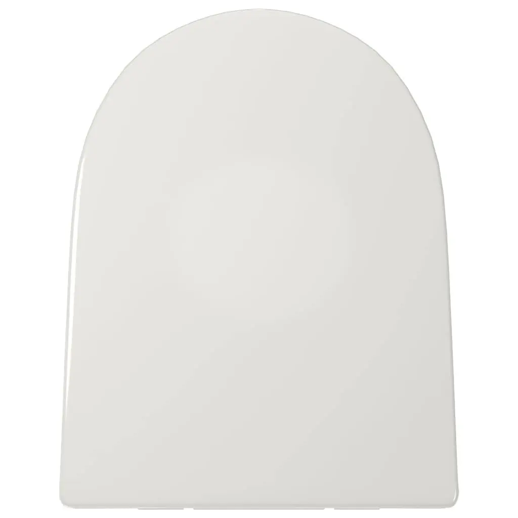 Toilet Seat White Square Soft-close Quick-release Standard