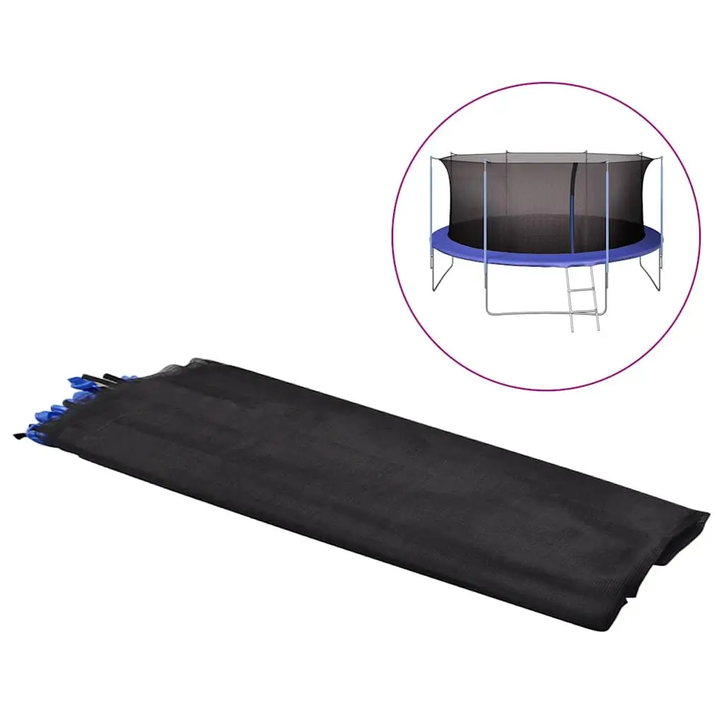 Trampoline Safety Net Black 4.57m Weatherproof Replacement Enclosure Reinforced Construction
