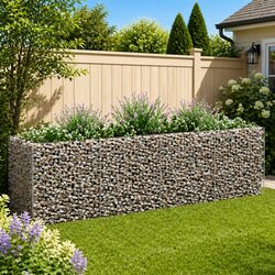 Concise and Reliable Gabion Raised Bed Steel Planter