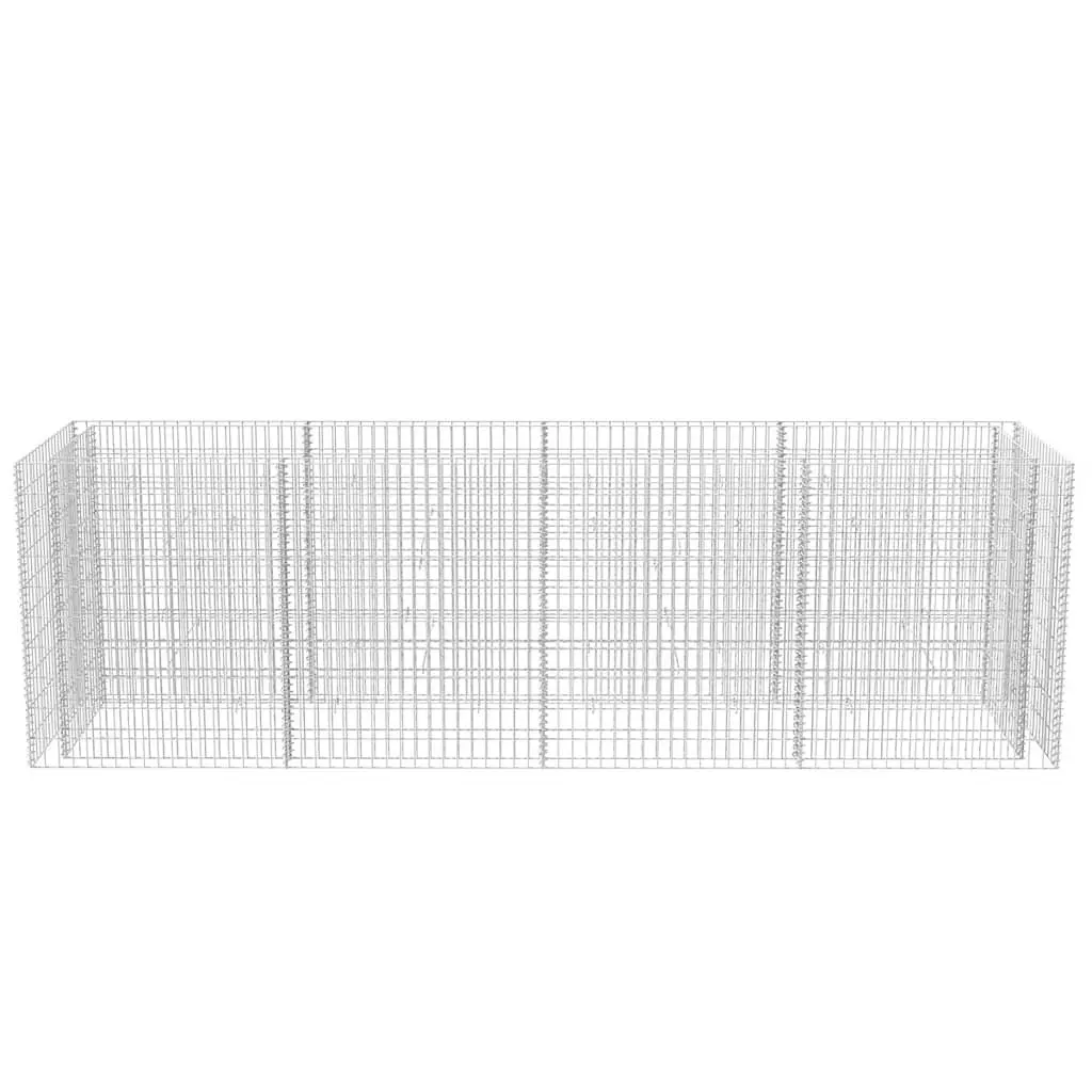 Gabion Raised Bed Garden Planter Silver 360x90x100 cm Welded Mesh Grid Construction