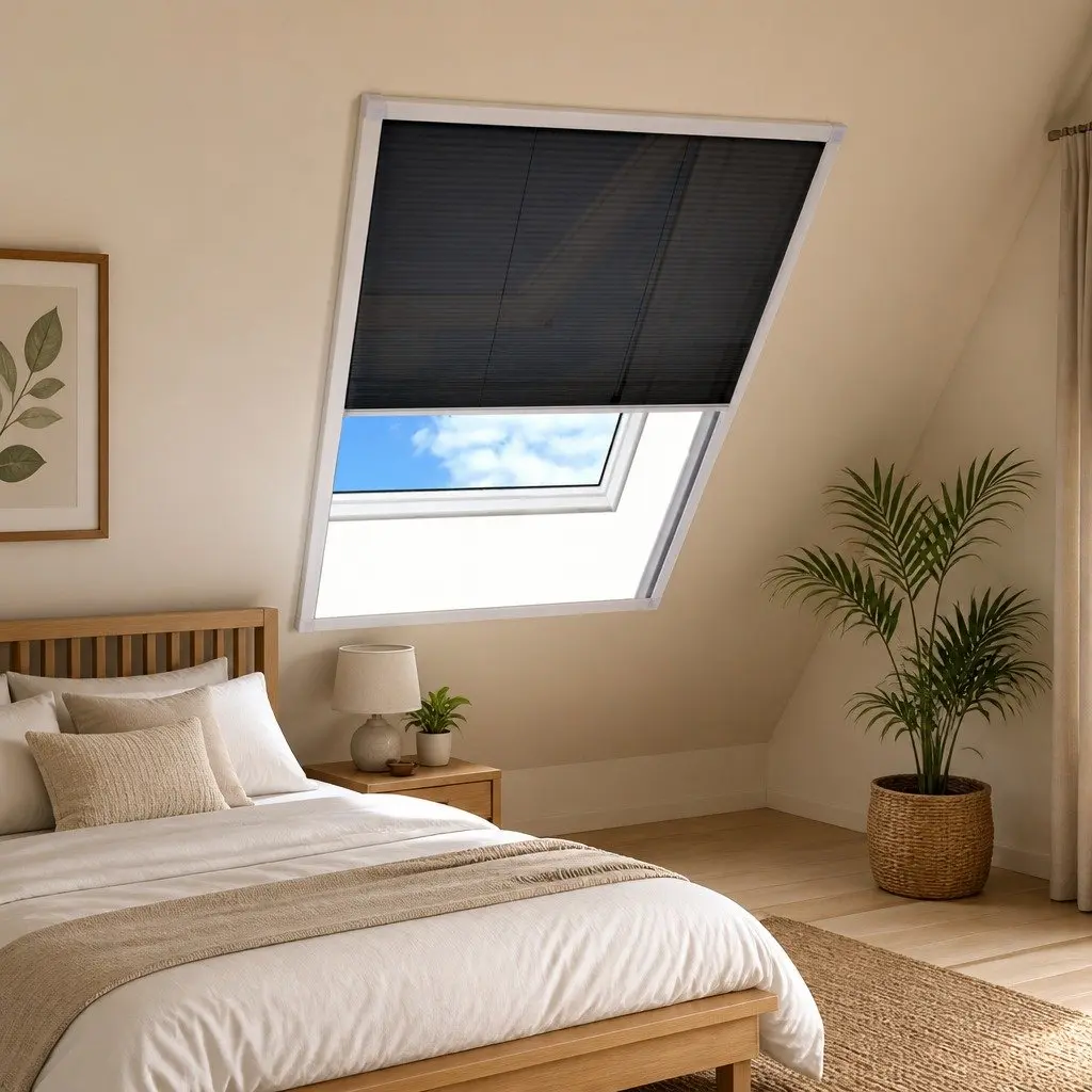 Plisse Insect Screen for Windows 80x120 cm