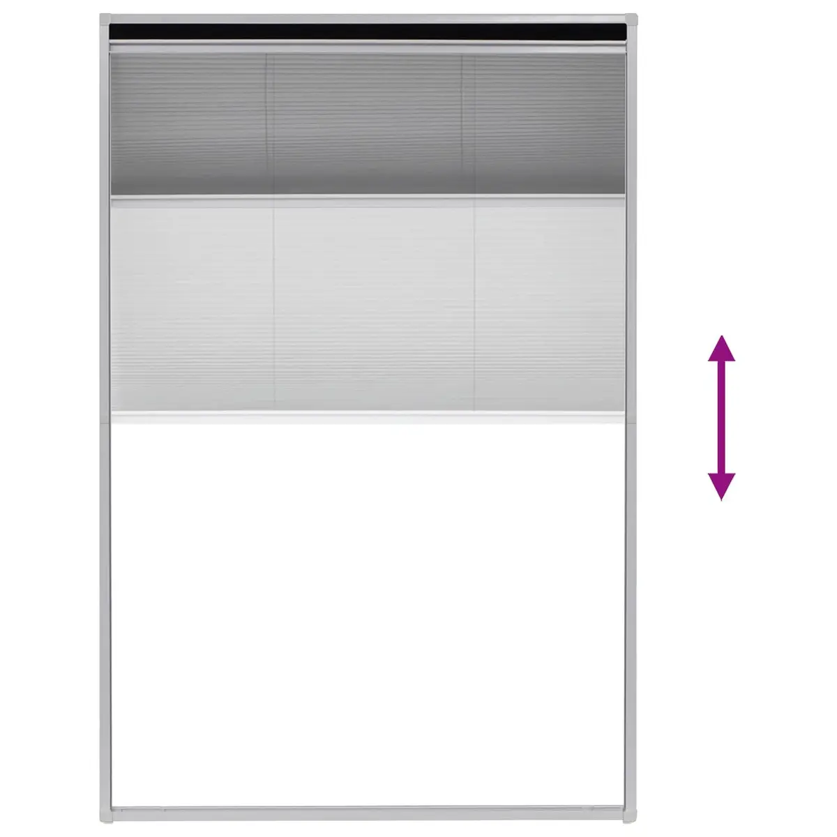 Plisse Insect Screen for Windows 80x120 cm