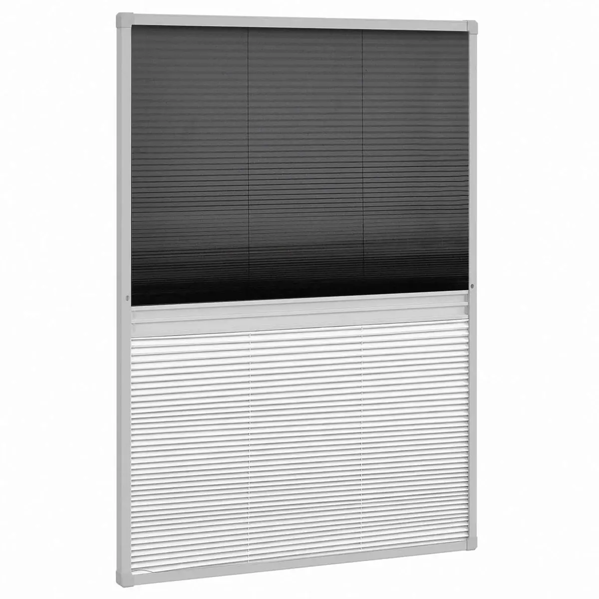 Insect Screen Window Black 80x120 cm Fine Mesh with PET Shade Aluminium Frame