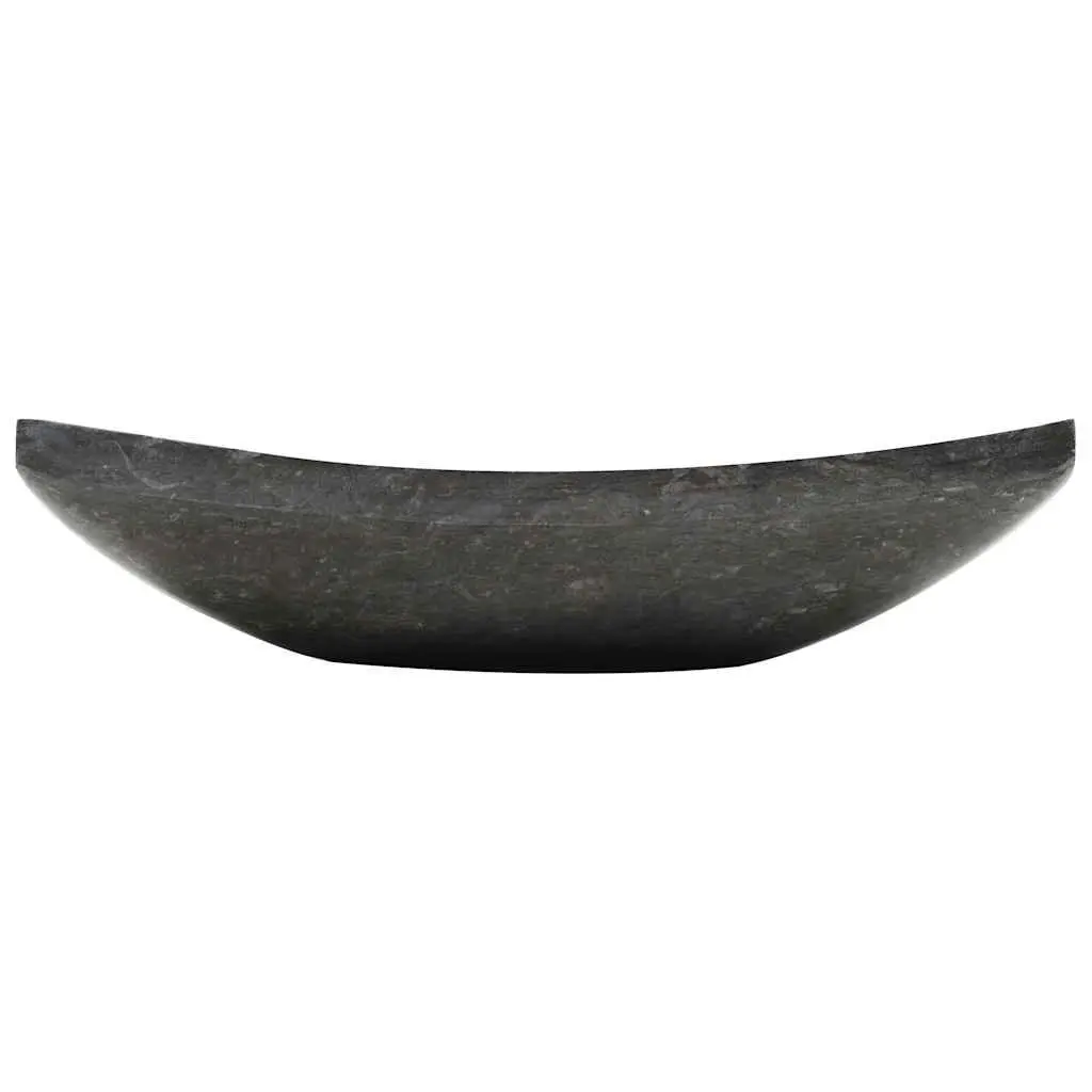 Bathroom Sink Black Marble 50x35x12 cm Rectangular Handmade Natural Stone Washroom