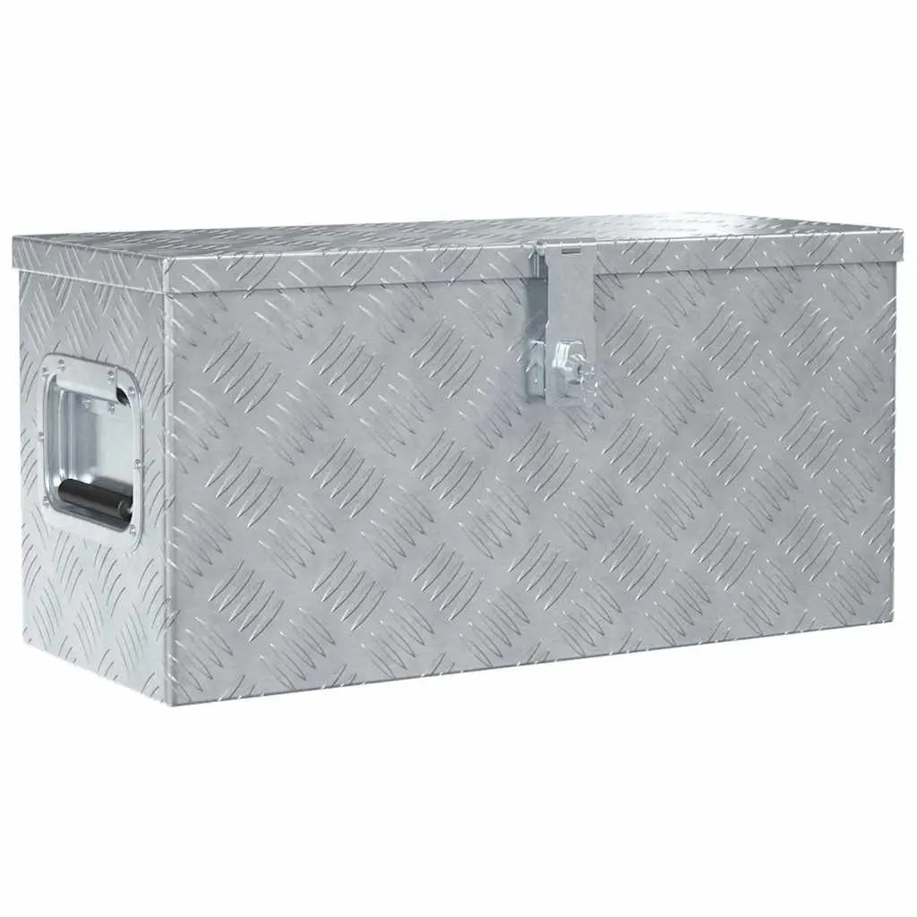 Aluminium Tool Box Silver 61.5x26.5x30cm Locking Carrying Case
