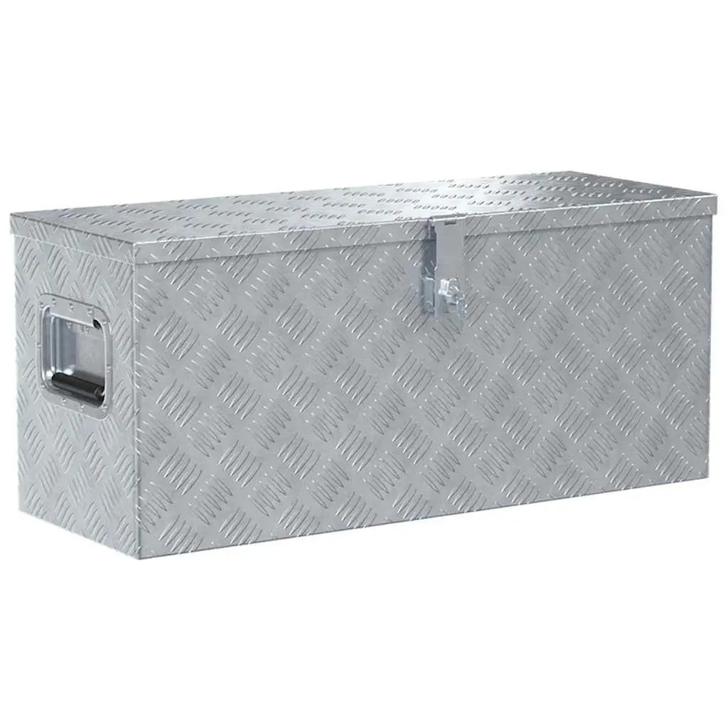 Aluminium Tool Box Silver 80x30x35 cm Portable Locking System